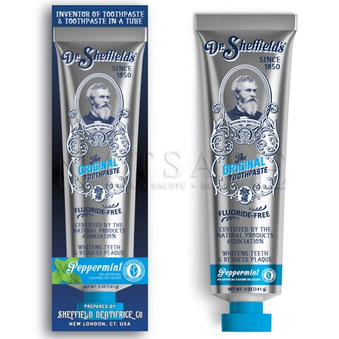 Dr.Sheffield's - Extra Whitening Toothpaste fluoride free with Peppermint- 88 ml | Toothpastes | Erboristeria Natsabe: online selling