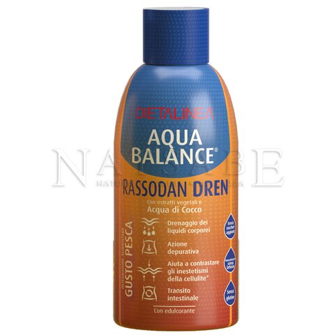 Dietalinea - Aqua Balance Super Dren - gusto pesca - 500 ml | Circolazione e ritenzione idrica |  Erboristeria Natsabe: vendita online | erbe officinali, tisane, integratori