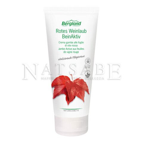 Bergland - Crema gambe alle Foglie di Vite Rossa - 200 ml | Pomate specifiche |  Erboristeria Natsabe: vendita online | erbe officinali, tisane, integratori