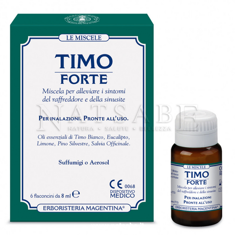 Erboristeria Magentina - Timo Forte - Miscela di estratti per Suffumigi e Aerosol - 6 flaconcini da 8 ml | Rimedi naturali |  Erboristeria Natsabe: vendita online | erbe officinali, tisane, integratori