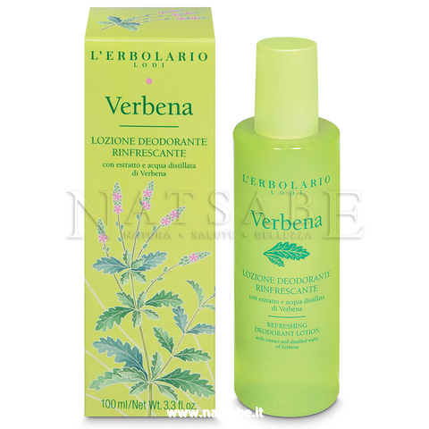 Erbolario - Verbena - Lozione deodorante rinfrescante - 100 ml | Deodoranti donna uomo |  Erboristeria Natsabe: vendita online | erbe officinali, tisane, integratori