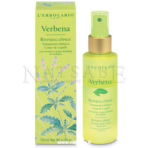 Erbolario - Verbena - RinfrescaSpray Trattamento bifasico corpo e capelli - 125 ml | Creme corpo |  Erboristeria Natsabe: vendita online | erbe officinali, tisane, integratori