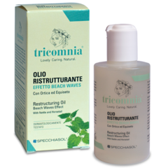 TRICOMNIA - Olio Ristrutturante per Capelli - 150 ml - Effetto Beach Waves