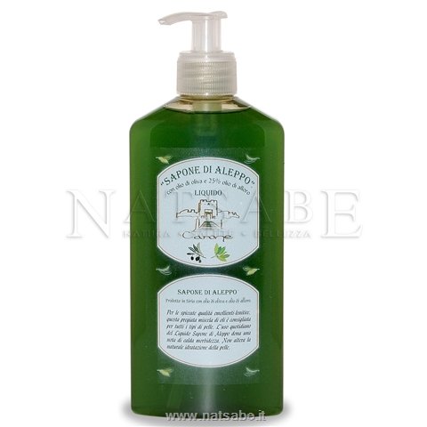 Carone snc - Sapone di Aleppo - Sapone di Aleppo - Sapone Liquido al 25% di olio di alloro - 400 ml | Sapone di Aleppo |  Erboristeria Natsabe: vendita online | erbe officinali, tisane, integratori