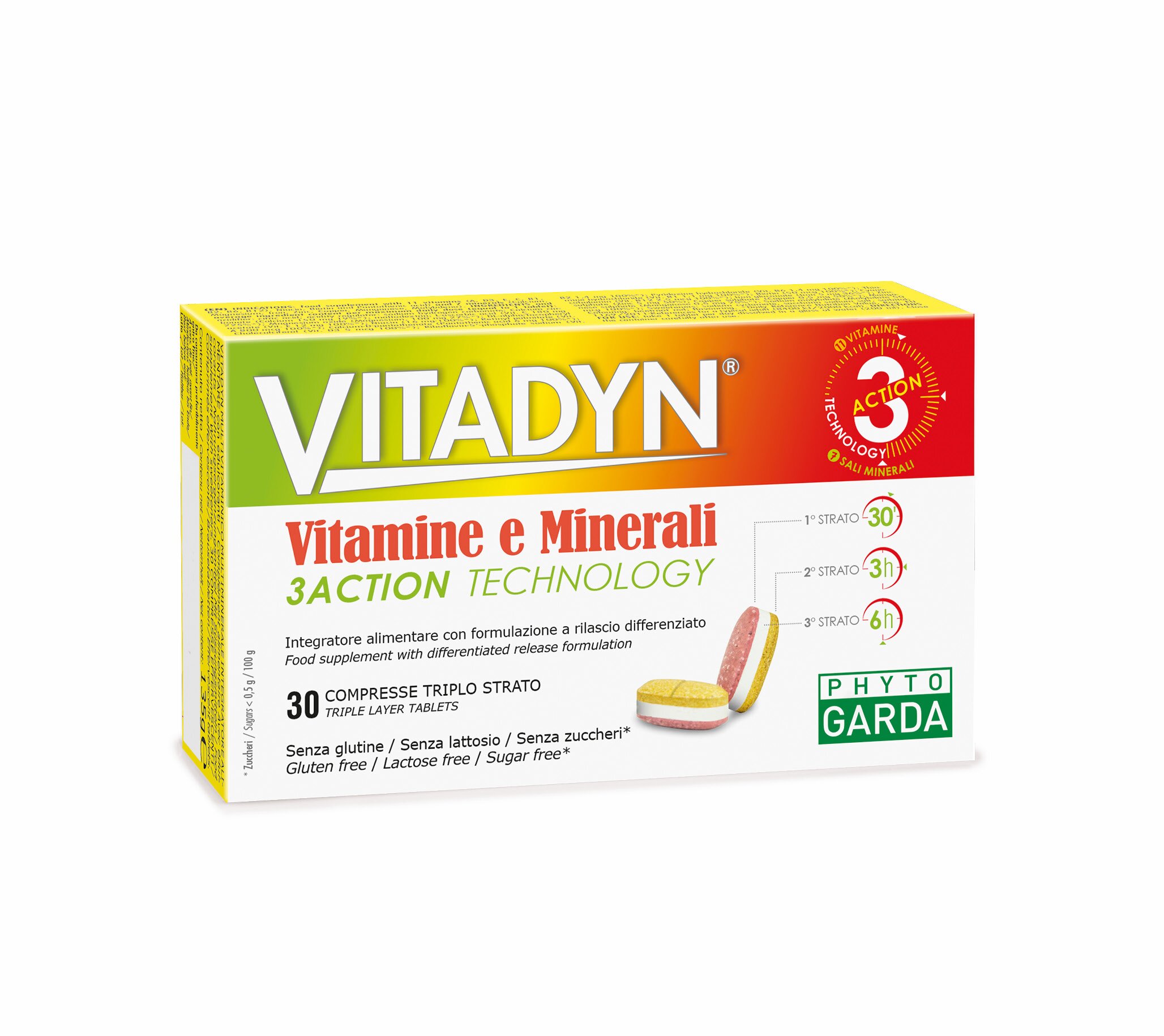 Specchiasol - Vitadyn vitamins and mineral - 30 tablets 1,5 g each | Vitamins and Minerals | Erboristeria Natsabe: online selling