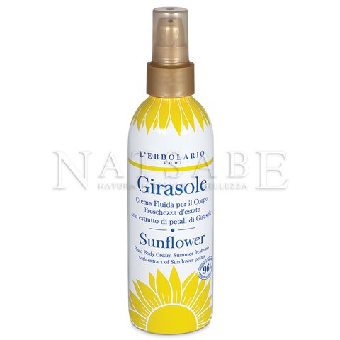 Erbolario - Girasole - Crema Fluida per il Corpo - 200 ml | Creme corpo |  Erboristeria Natsabe: vendita online | erbe officinali, tisane, integratori