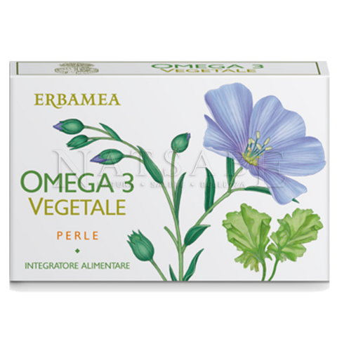 Erbamea - Omega 3 Vegetal - 30 softgel 1451 mg each | Cholesterol and Triglycerides | Erboristeria Natsabe: online selling