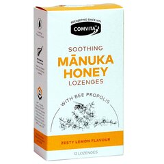 Manuka Honey Lozenges with propolis and Manuka UMF®10+ - 12 Lemon ozenges