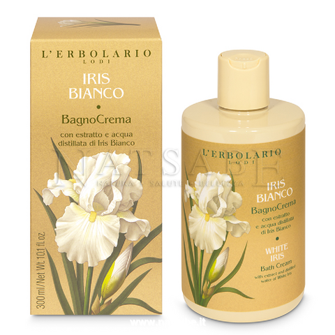 Erbolario - White Iris - Perfumed Bath Cream - 300 ml | Bath foam and Shower Gel | Erboristeria Natsabe: online selling