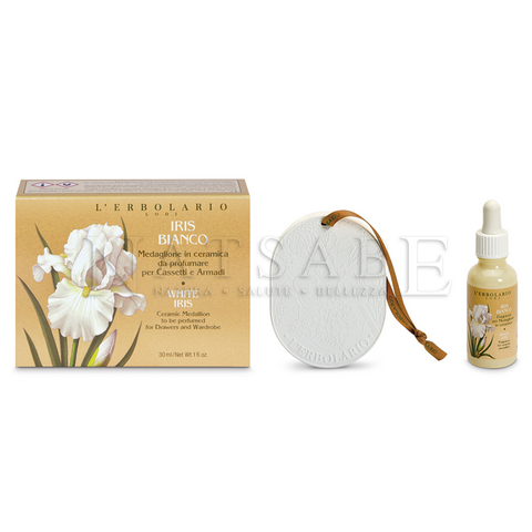 Erbolario - White Iris - Medallion for Drawers and Wardrobe | Wardrobe Fragrances | Erboristeria Natsabe: online selling