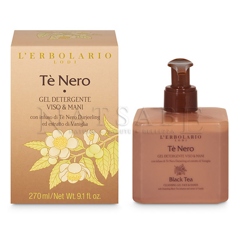 Erbolario - Black Tea - Cleansing Gel face and Hand - 270 ml | Liquid Soap | Erboristeria Natsabe: online selling