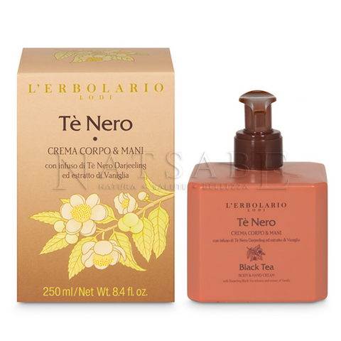 Erbolario - Black Tea - Body and Hand Cream - 250 ml | Body Lotion | Erboristeria Natsabe: online selling