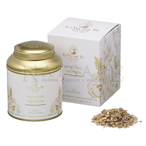 Snak - La Via del Tè - Herbal Tea fennel and licorice - tin 100 g | Gift Set | Erboristeria Natsabe: online selling