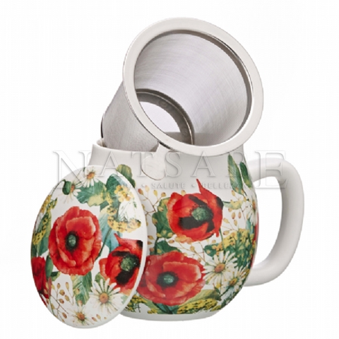 Snak - La Via del Tè - Tea Cup Camilla - Poppy | Tea Cups | Erboristeria Natsabe: online selling