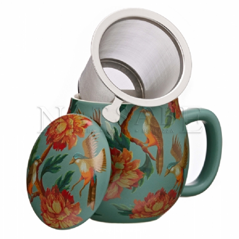 Snak - La Via del Tè - Tea Cup Camilla - Birdy green | Tea Cups | Erboristeria Natsabe: online selling