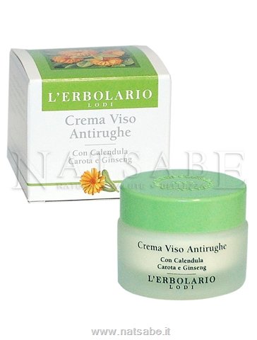 Erbolario - Crema Viso Antirughe con Calendula Carota e Ginseng - 30ml | Creme viso anti-rughe, nutrienti e idratanti |  Erboristeria Natsabe: vendita online | erbe officinali, tisane, integratori