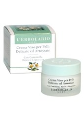 Crema Viso per Pelli Delicate e Arrossate con Camomilla, Rusco e Liquirizia - 30ml